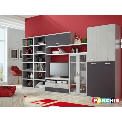 6- Muebles de salón con camas plegables para invitados. Muebles en navalcarnero