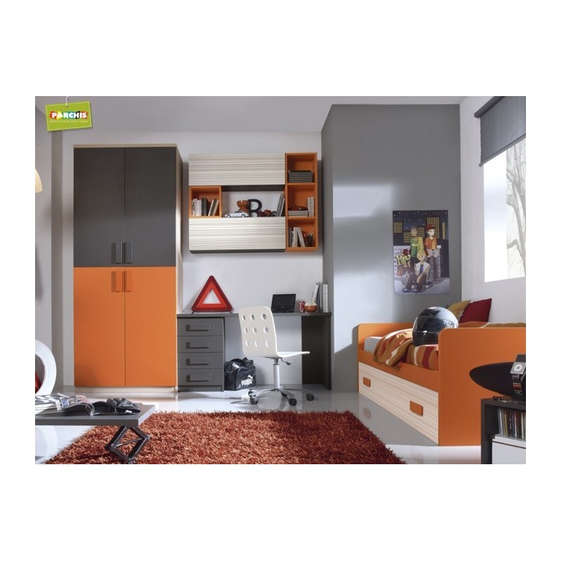 Dormitorio Cama nido Naranja