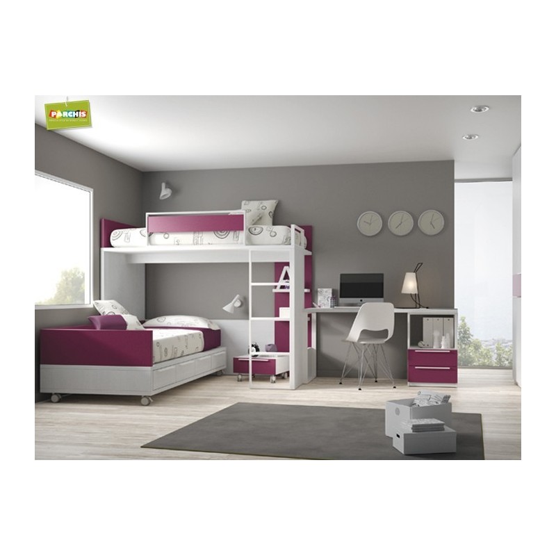 29-MOBILIARIO JUVENIL EN MADRID PARA DORMITORIOS CON CAMAS TIPO TREN