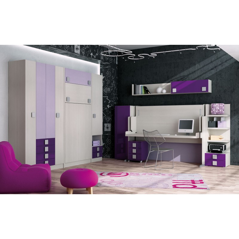 Dormitorios con Camas Abatibles Horizontales Multifuncional
