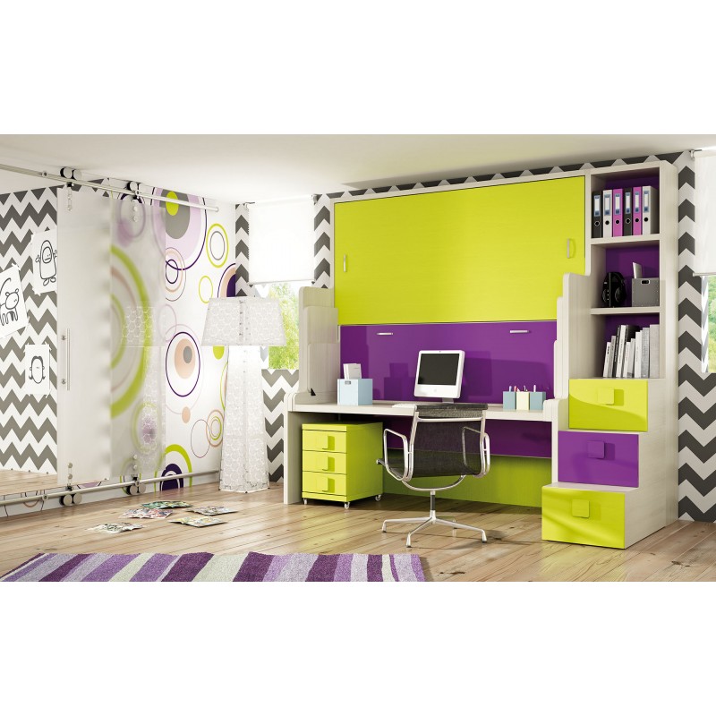 Dormitorio con literas escritorio Carmen