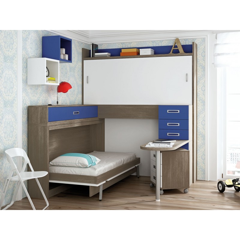 Dormitorio con literas escritorio Miriam